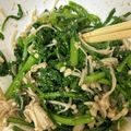 ヘルシーみちこ's cooksnap of when they made 春菊とエノキのナムル.