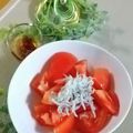 ＊＊ラテ＊＊'s cooksnap of when they made トマトとしらすのサラダ.