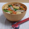 Yukiまむ's cooksnap of when they made 豚こま肉と野菜の味噌汁.