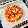 あやちん０８１６'s cooksnap of when they made 冷凍ご飯で簡単☆ライスピザ！.