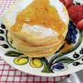 在宅勤務のおじさん's cooksnap of when they made HMで簡単☆ハワイのふわふわパンケーキ.