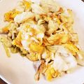 麻's cooksnap of when they made 中華風♡キャベツとふんわり卵炒め.
