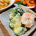 シルバニア's cooksnap of when they made ブロッコリーエビのアボカド山葵マヨサラダ.