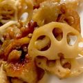 MULA's cooksnap of when they made ・。♫余った鶏皮でれんこんの甘辛炒め♫。.