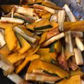 milsalud's cooksnap of when they made 冷蔵庫掃除♪かぼちゃとちくわのきんぴら.