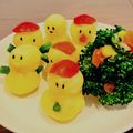 chocolat34's cooksnap of when they made マッシュポテトのスノーマン.
