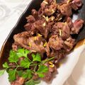 ちゃまたまご's cooksnap of when they made 砂肝のピリ辛グリル焼き.