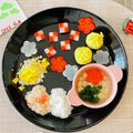 enharu's cooksnap of when they made 離乳食中期〜 離乳食でおせち料理.