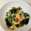 CHISA☆ごはん♪'s cooksnap of when they made かにかま卵と中華風炒めわかめ.
