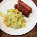 ばたみそーぱん☆'s cooksnap of when they made 朝ご飯☆ウィンナーとキャベ玉.