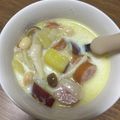 HomaRuu's cooksnap of when they made さつまいもと大豆のミルクスープ♪.