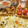 kaoricandy's cooksnap of when they made えびときのこのガーリックピラフ(´∀｀).