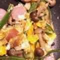 クックS5N2AF☆'s cooksnap of when they made ☆ベーコンきのこ卵の白だしピーマン炒め☆.