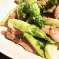 クック☆やーっ！'s cooksnap of when they made 博多蕾菜と豚肉の炒め物.