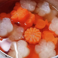 ruris7's cooksnap of when they made ねじり梅の煮物＊型抜き後の人参も活用♪.