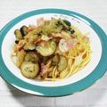 ＠迷子＠'s cooksnap of when they made ベーコンとなすの和風パスタ.