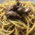 kenty×2's cooksnap of when they made 鯖の水煮缶で作る和風レモンパスタ.