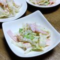 和☆2049's cooksnap of when they made コクうま♡白菜&ハムのチーズマヨサラダ♡.