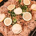 nonahasa's cooksnap of when they made ホットプレートで旅気分！下関名物瓦そば.