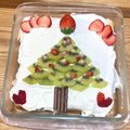 chako・3・'s cooksnap of when they made スコップケーキでクリスマスツリーケーキ.