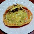 らうんじ美やお's cooksnap of when they made 締めに！カニ味噌甲羅焼き.