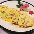 クックHG9V8Y☆'s cooksnap of when they made 桜えびとハムと小葱のオム玉子.