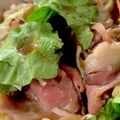 MULA's cooksnap of when they made 市販のローストビーフを美味しくサラダに.