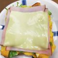 さおりらっくま's cooksnap of when they made キャベツハムチー★トーストサンド.