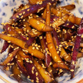 boobiibooo's cooksnap of when they made 簡単エコ☆さつまいもの皮で大学芋きんぴら.