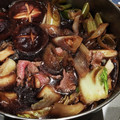 saemink's cooksnap of when they made 飛騨牛と飛騨ネギのすき焼き.