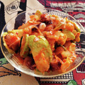 料理好き独身男子's cooksnap of when they made タコとアボカドとキムチ和え.