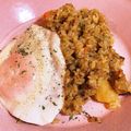 まいレコ's cooksnap of when they made 超簡単♪残りカレーでドライカレー☆.