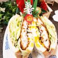 ゆるмαмα's cooksnap of when they made フライドチキンとタルタルソースでサンド.