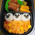 あきもみじ's cooksnap of when they made 電子レンジで簡単ケチャップライス.