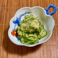 コムギ大好き's cooksnap of when they made 簡単副菜♪きゅうりのゴマ酢和え.