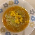 さおりらっくま's cooksnap of when they made まるで味噌ラーメン。キャベコーン味噌汁.