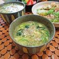 イベ長's cooksnap of when they made 簡単！小松菜（水菜）とえのきの中華スープ.