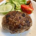 ふじこ's cooksnap of when they made プロ直伝ほぼこねない肉感MAXハンバーグ.
