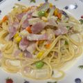ままっちだよ's cooksnap of when they made ベーコンの豆乳クリームスープパスタ.