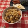 irharuka's cooksnap of when they made きのこたっぷり炊き込みごはん.