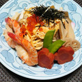 dimbula121's cooksnap of when they made ☺おせちをリメイク☆お煮しめちらし寿司☺.