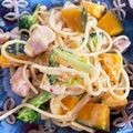 あたむ❤189's cooksnap of when they made かぼちゃのワンポットパスタ♡ハロウィン♬.