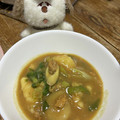 め目め's cooksnap of when they made 残り物カレーを使ったすいとん風スープ.