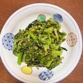 わこちゃん☻'s cooksnap of when they made アスパラ菜の胡麻和え♪.