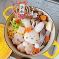 あっ君ママ♪'s cooksnap of when they made すやすやミッフィーのみぞれ鍋＊デコ鍋.