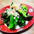 kinniko's cooksnap of when they made アレッタのからし醬油和え.