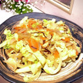 naopon☆'s cooksnap of when they made 味付けは塩昆布のみ★めちゃ旨簡単野菜炒め.