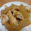 kirituki's cooksnap of when they made 鶏手羽元と大根♪フライパンで♪照り煮.