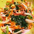 ninanina310's cooksnap of when they made 小松菜と卵の中華サラダ.