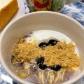 ☆あいちゃん's cooksnap of when they made お豆（黒豆）と黄粉のヨーグルト.